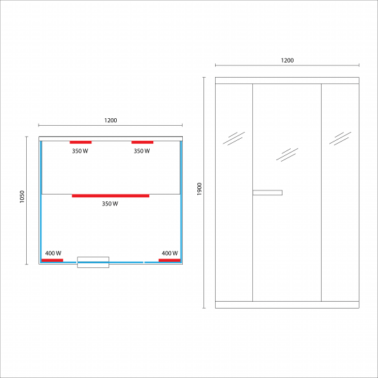 JJSPA JIO120A - Infrared sauna