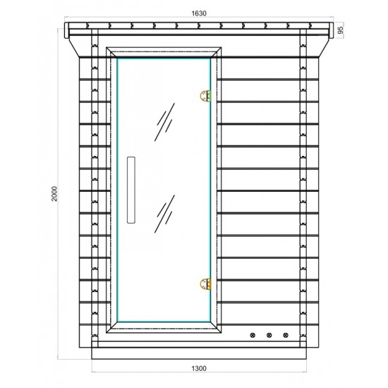 JJSPA JZC130 - Outdoor combined sauna