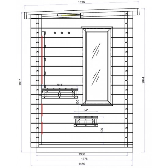 JJSPA JZC130 - Outdoor combined sauna