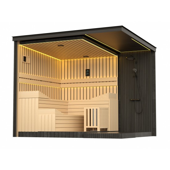 JJSPA ZEN CUBE ELEGANCE - Outdoor Finnish sauna