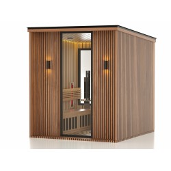 JJSPA ZEN CUBE HYBRID CLASSIC - Outdoor combined sauna
