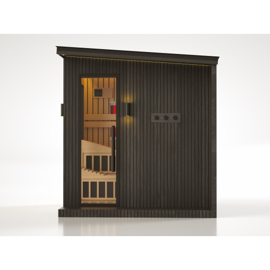 JJSPA ZEN CUBE HYBRID COMFORT - Outdoor combined sauna