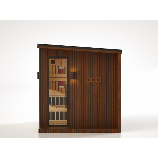 JJSPA ZEN CUBE HYBRID COMFORT - Outdoor combined sauna