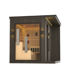 JJSPA ZEN CUBE HYBRID COMFORT - Outdoor combined sauna