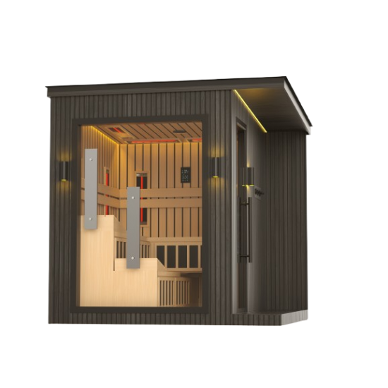 JJSPA ZEN CUBE HYBRID COMFORT - Outdoor combined sauna