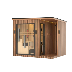 JJSPA ZEN CUBE HYBRID ELEGANCE - Outdoor combined sauna