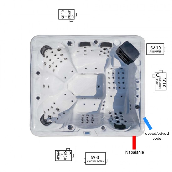 JJSPA Beta 616 - Hot tub