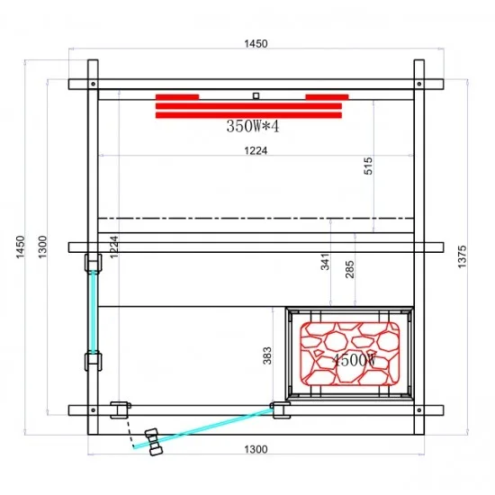 JJSPA JZC130 - Outdoor combined sauna