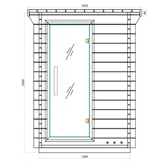 JJSPA JZC130 - Outdoor combined sauna
