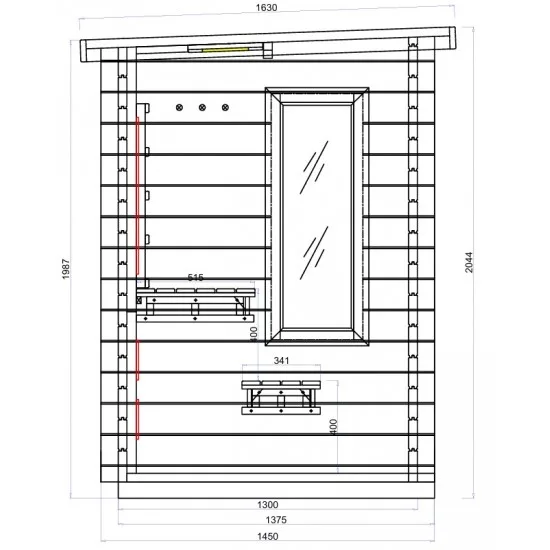 JJSPA JZC130 - Outdoor combined sauna