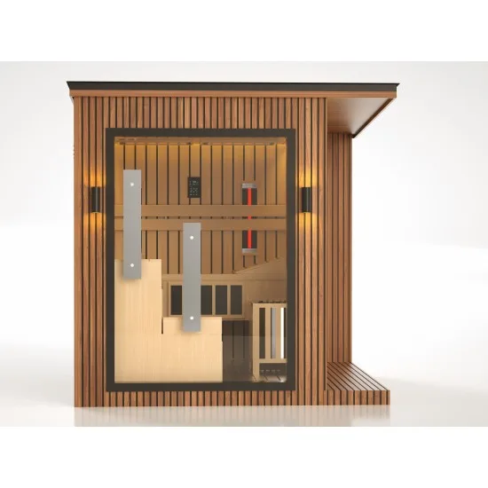 JJSPA ZEN CUBE HYBRID COMFORT - Outdoor combined sauna