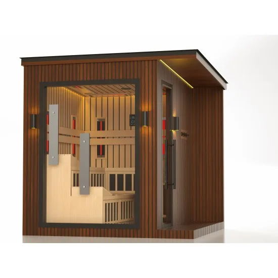 JJSPA ZEN CUBE HYBRID COMFORT - Outdoor combined sauna