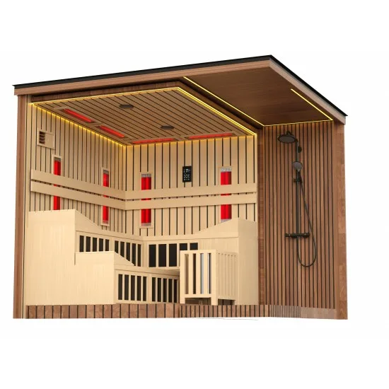 JJSPA ZEN CUBE HYBRID ELEGANCE - Outdoor combined sauna