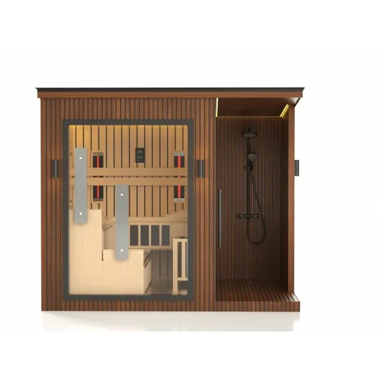 JJSPA ZEN CUBE HYBRID ELEGANCE - Outdoor combined sauna
