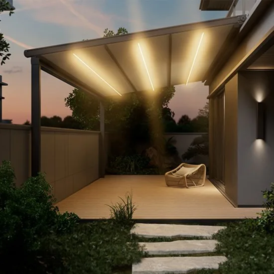 JJSPA EasyGlide - Rectractable Pergola
