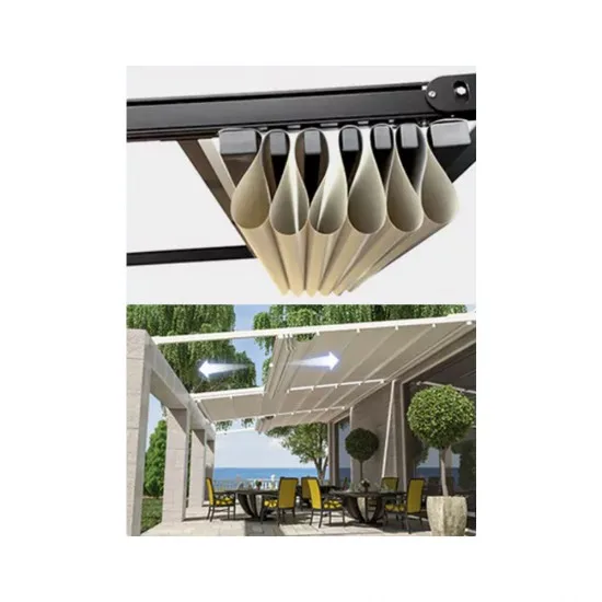 JJSPA EasyGlide - Rectractable Pergola