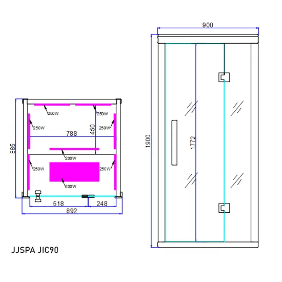 JJSPA JIC90 - Infrared sauna