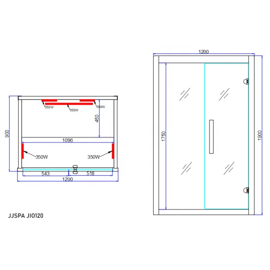 JJSPA JIO120 - Infrared sauna