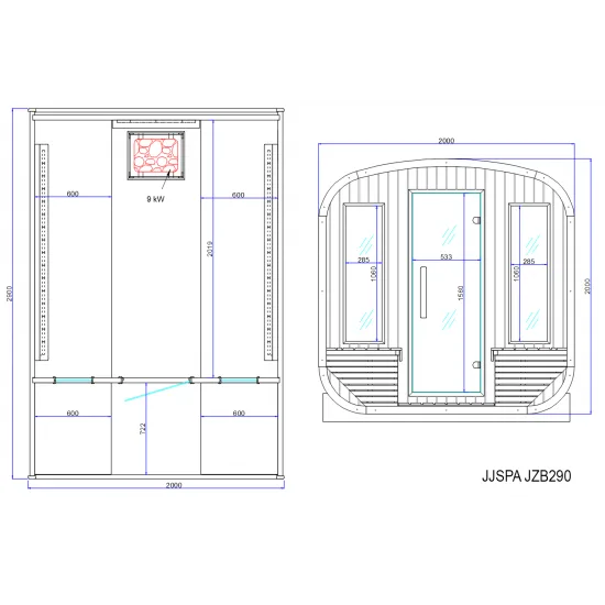JJSPA JZB290 - Outdoor bio salt sauna