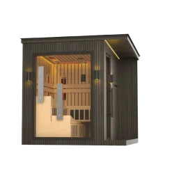 JJSPA ZEN CUBE HYBRID COMFORT - Outdoor combined sauna