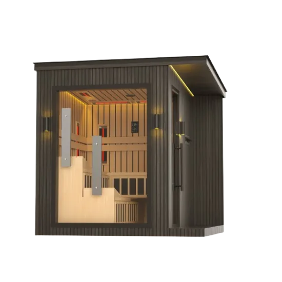 JJSPA ZEN CUBE HYBRID COMFORT - Outdoor combined sauna