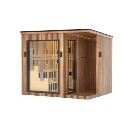 JJSPA ZEN CUBE HYBRID ELEGANCE - Outdoor combined sauna
