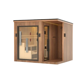 JJSPA ZEN CUBE HYBRID ELEGANCE - Outdoor combined sauna